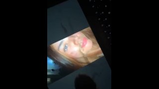 Cumming all over a picture of my wife’s face 