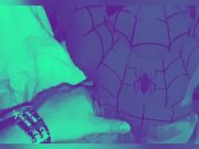 Preview 1 of Wake up Spider-Man night vision fucking sextape taboo cartoon