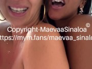 Preview 3 of Maevaa Sinaloa - we suck 2 strangers and swallow cum risky public