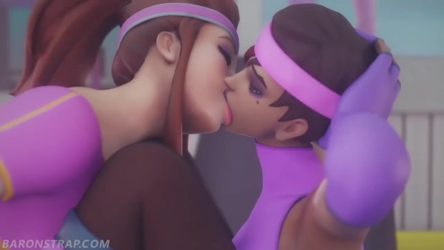 Succubus Lesbian Hentai Kissing - Brigitte and Sombra Lesbian Workout - Pornhub.com