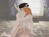 Mercedes and Annette FFM Threesome - Fire Emblem Three Houses POV 3d animation