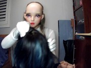 Preview 4 of Rubber Doll Jill P2! Female mask doll Nancy Rona masks in female doll mask Jill!