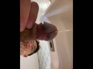 Hot Japanese Schoolboy Pee in the Toilet Naked Uncensored Amateur