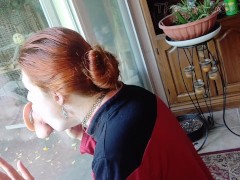 Nerdy Redhead Star Trek Starfleet Captain Cosplay gives Deep Sensual Throatjob - TheGoddessOfLust