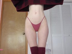 Video Dirtying Panty and Dildo Fucking
