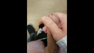 Two Husbands Sneak Out To A Party And One Of Them Is Severely Cumshot While Masturbating The Other