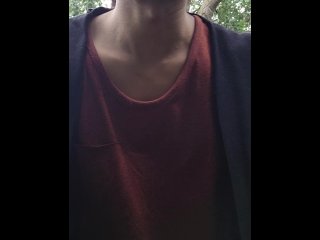 Nude walk, talk and jerk