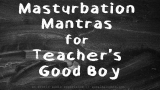 JOI Masturbační Mantry Pro Učitelova Hodného Chlapce XXX Erotické Audio Se Sluchem