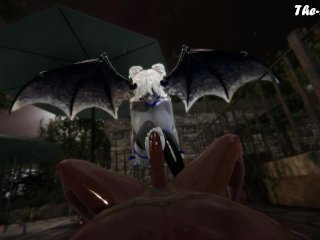 A Succubus Uses Her Feet In The Rain - Honey Select 2