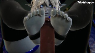 Honey Select 2 A Succubus Uses Her Feet In The Rain