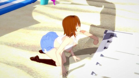 GRAND BLUE Chisa Kotegawa impressive mouth service and fuck (3D HENTAI)