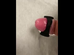 Huge cumshot after prostate massage and toy