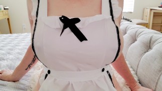 JOI From The Hotel Room Service Maid After She Walks In On You Jerking Off!