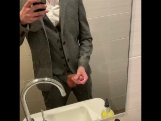 Wank at a wedding