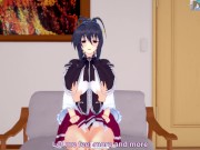 Preview 1 of 3D/Anime/Hentai. High School DxD: Akeno himejima and Issei having fun in the living room!!