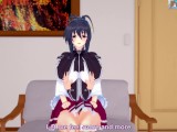 3D/Anime/Hentai. High School DxD: Akeno himejima and Issei having fun in the living room!!