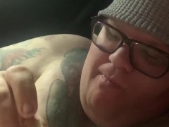 Pig girl eats biscuits with gravy 