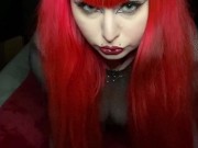 Preview 2 of Goth girl teases you and fucks herself