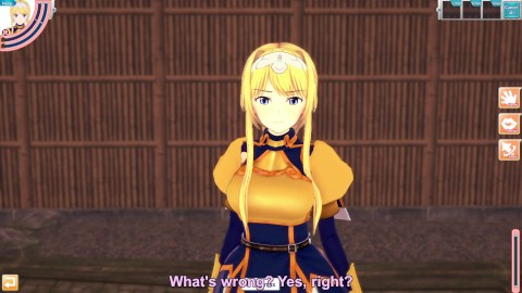3D/Anime/Hentai, Sword Art Online Alicization: Alice Zuberg getting fucked outside !!!