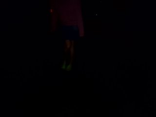 When I need to pee after party (Upskirt and panties pee