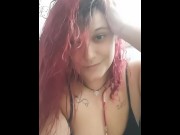 MI RIEMPO LA FIGA E CIUCCIO 🍆💧💧 BAGNATISSIMA E DIALOGO ITALIANO ...