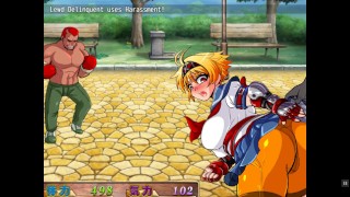 Fighting Nasty Bullies With A Seductive Karate Pose In The First Episode Of Kamikaze Kommittee's Ouka RPG Hetai Sex Game