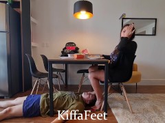Goddess Kiffa Foot slave serve as face footstool Face footstool slave under table - Screenshot 8 of 16 - Kiffa Feet