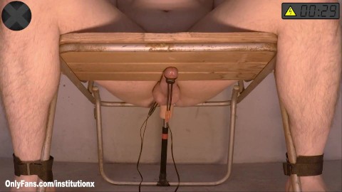 Reach prostate orgasm every 5 min from dildo in your ass or get your cock and balls electrocuted