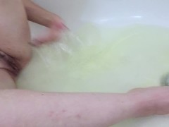 Nerdy Faery Bathing In Piss