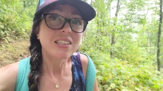 Hiking PEE Desperation Causes WET Panties In Nerdy Faery