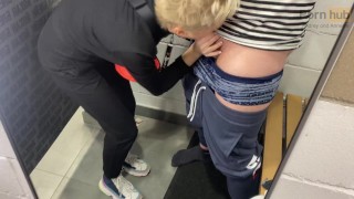 Shopping At The Mall Unexpectedly Ended With A Blowjob In The Fitting Room