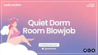 [ASMR] Quiet Dorm Room Blowjob [Audio Roleplay]