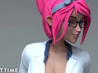 ADULT TIME - Hentai Sex University Prodigy Dominates Principal's Pussy For His Midterm Exam