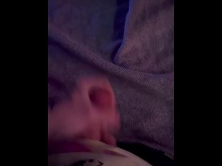 vertical video, jerking off, huge cumshot, solo male