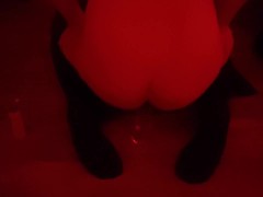 Cute Transgirl Wall Rides Her Dildo