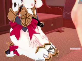 3D/Anime/Hentai, Genshin Impact: Noelle Loves getting fucked by a big dick_!!