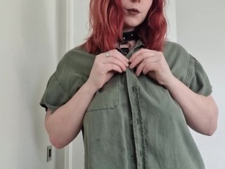 Big tits, chains and leather