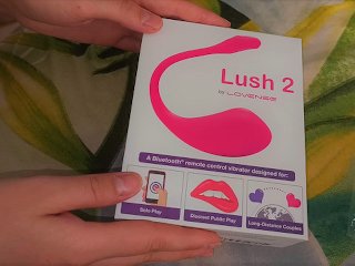 vibrator, sex toy unboxing, pink, lush 2