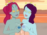 Rick And Morty - A Way Back Home - Sex Scene Only - Part 45 Unity Double Boobjob! By LoveSkySanX