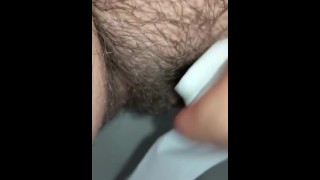 Hairy pussy pissing
