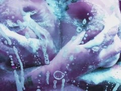 Hot chick washing her boobs in a foamy shower - Screenshot 8 of 16 - Shower