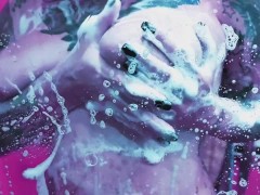 Hot chick washing her boobs in a foamy shower - Screenshot 9 of 16 - Wet