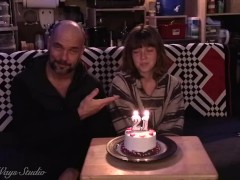 Video Happy 21st Birthday Lavender Joy, Birthday Girl Gets Steak, Cake, Spanked, and Fucked [Remastered
