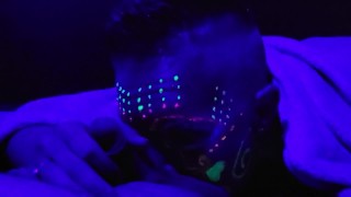 Blacklight blowjob 2