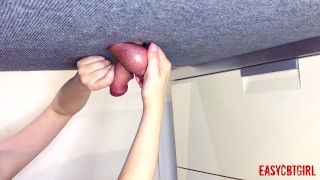 Mistress Stretches Twists And Dicks Slave Balls And Easycbtgirl