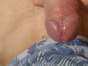 Preview 2 of Slow Masturbation with Close-up Cumshot from Big Fat Cock