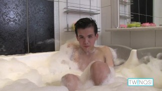 Hot Brunette Rainbow Boy Xander Masturbates His Hard Cock!