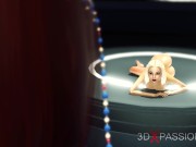 Preview 4 of Super sexy 3d dickgirl fucks a horny blonde in the space station