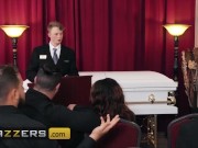 Preview 2 of Brazzers - Jimmy Michaels Helps Sally D'Angelo Relieve Her Grief By Burying His Dick In Her Pussy