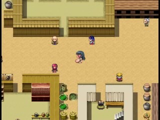 Himiko Game RPG CG (Voz en off) Hermosa ninfomana de pechos grandes tiene sexo por todo japon